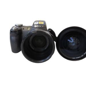 Sony Cyber Shot + Polaroid Fisheye Lens
